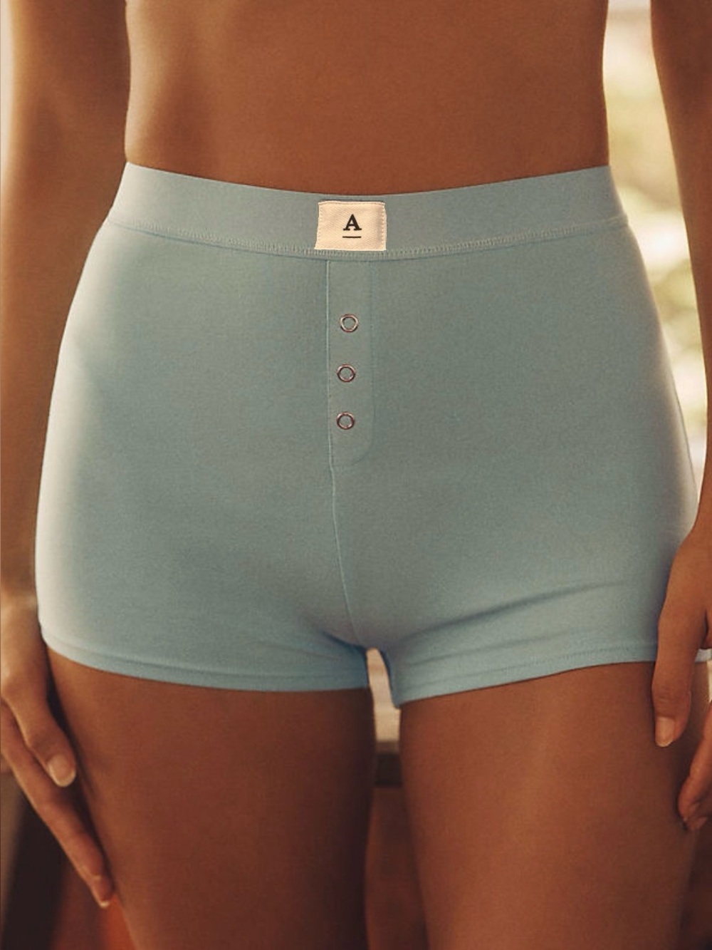 By Anthropologie Classic Cotton Boyshort in Dewkist